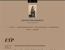 Tablet Screenshot of editionpongratz.de